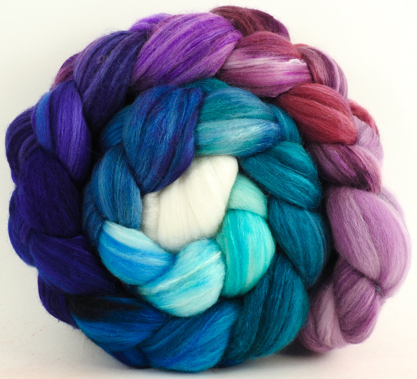 Dawn Treader - Batt in a Braid #35 - Sw Merino (18.5 mic) /Merino (18.5 mic) / Tussah Silk (40/40/20)