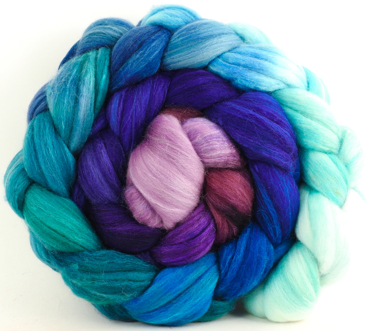 Dawn Treader - Batt in a Braid #35 - Sw Merino (18.5 mic) /Merino (18.5 mic) / Tussah Silk (40/40/20)