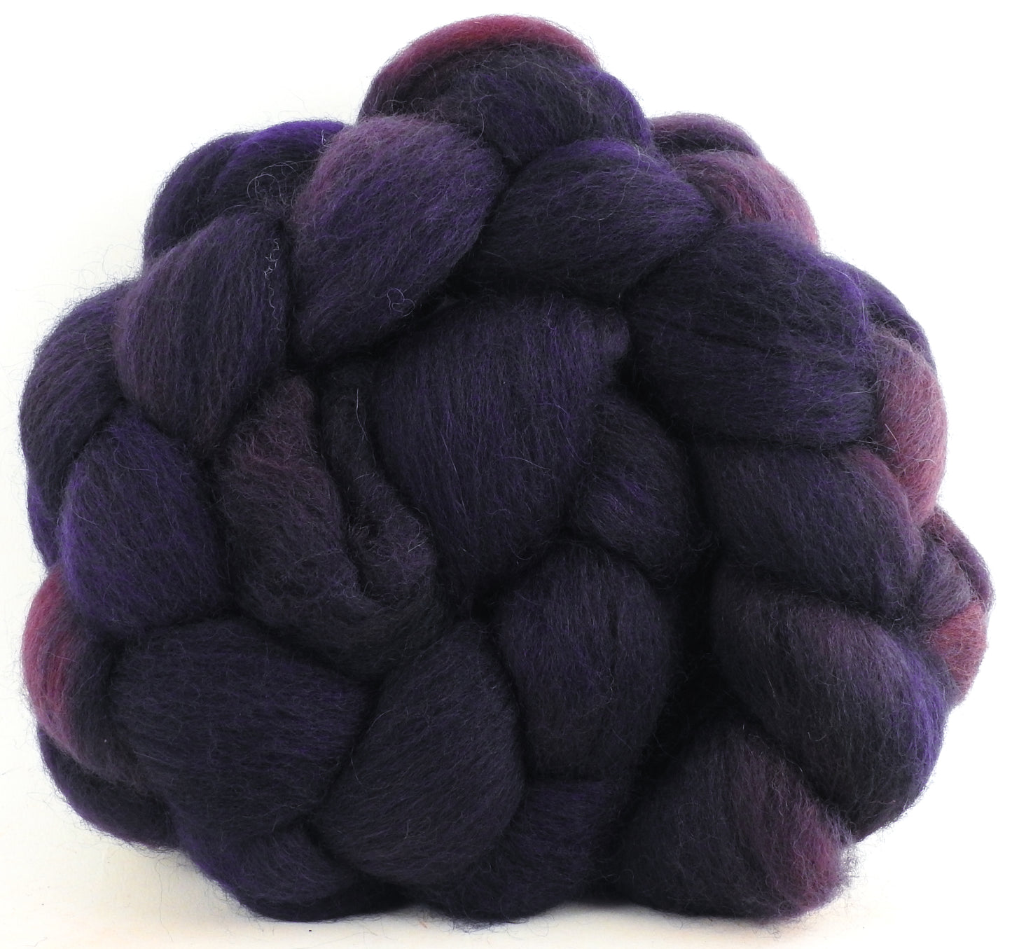Banshee (4.6 oz) - Batt in a Braid #51 - Shropshire /Falkland / Kid Mohair (60/20/20)