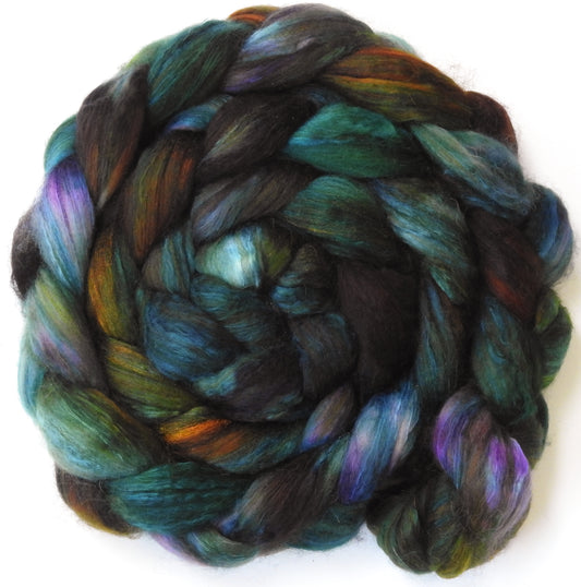 Entish (5.7 oz) -Fusion Series- Batt in a Braid #5 - Merino/ Camel/ silk/ faux cashmere/ firestar (25/25/25/12/12)