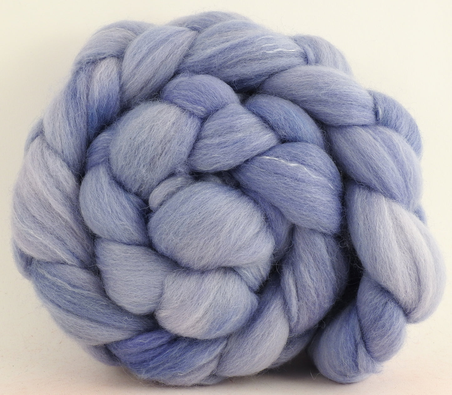 Silver Lining (5.7 oz) - Batt in a Braid #50 - Cheviot /Falkland /Tencel (70/15/15)