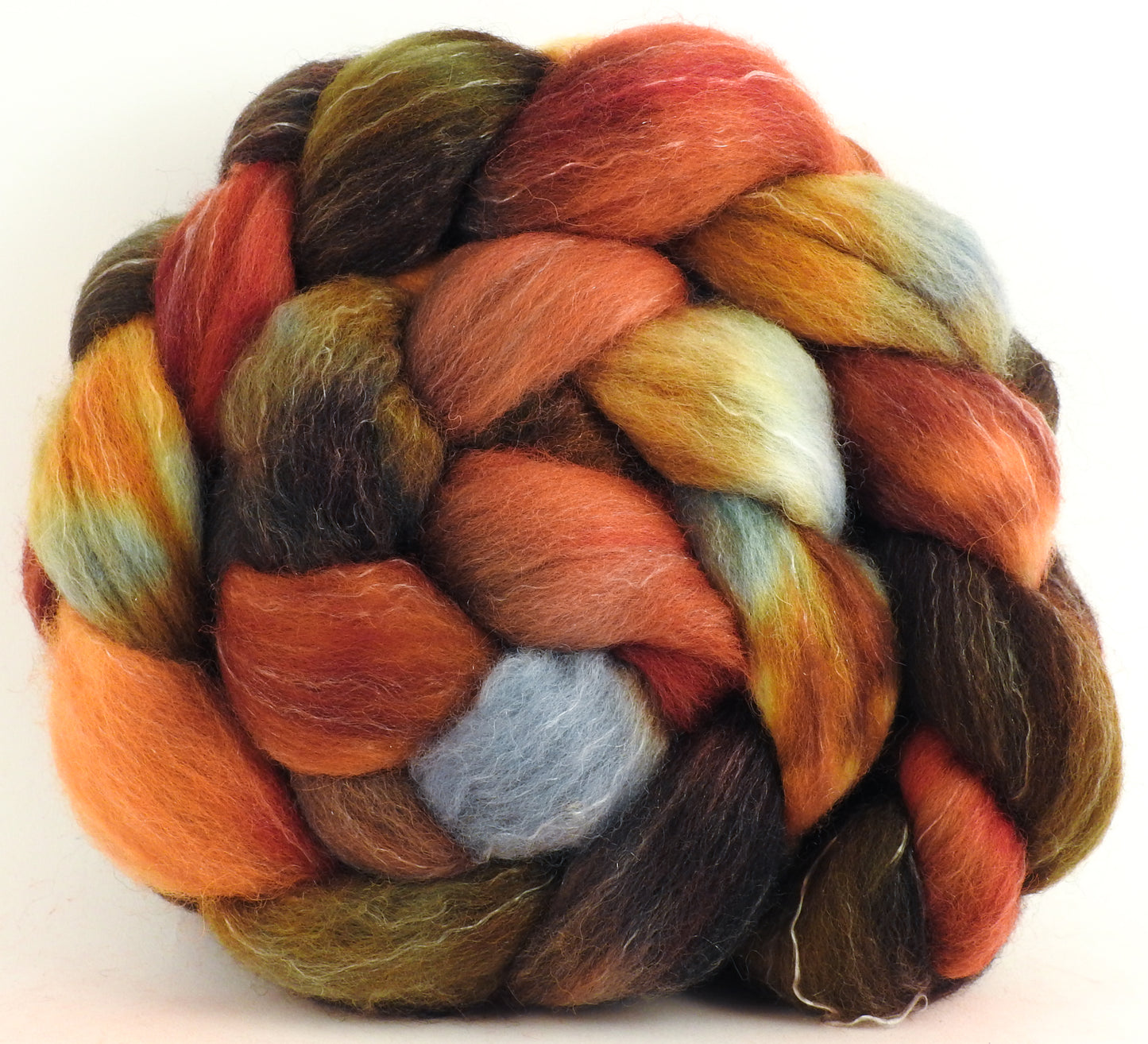 Nuts & Berries - Batt in a Braid #50 - Cheviot /Falkland /Tencel (70/15/15)