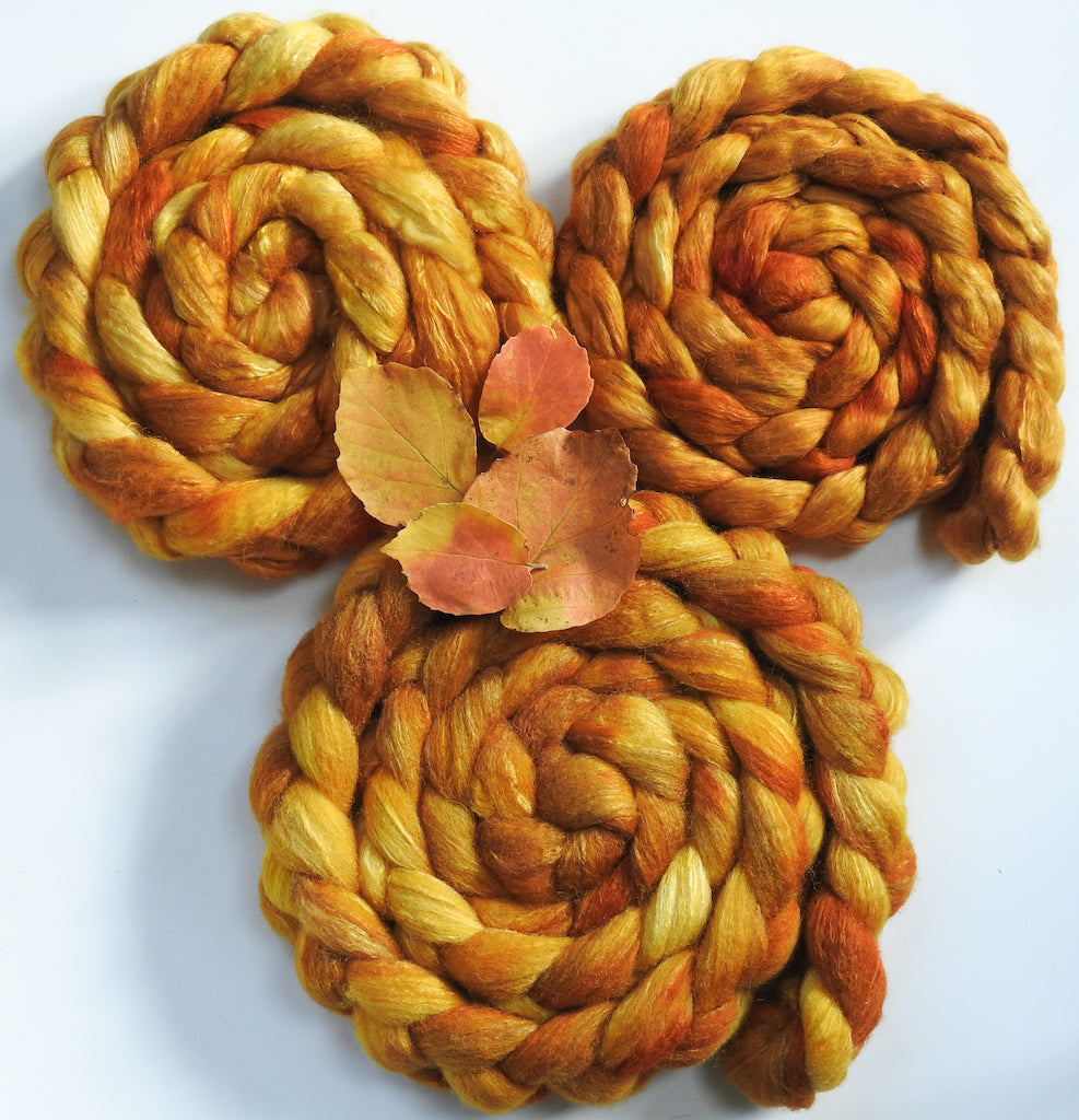 Golden Hour - (5.4 oz.) Targhee/silk/ bamboo ( 80/10/10)