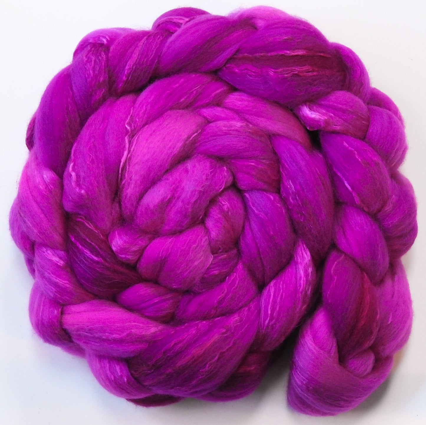 Dragonfruit (6.5 oz)- Organic Polwarth/ Mulberry Silk (80/20)