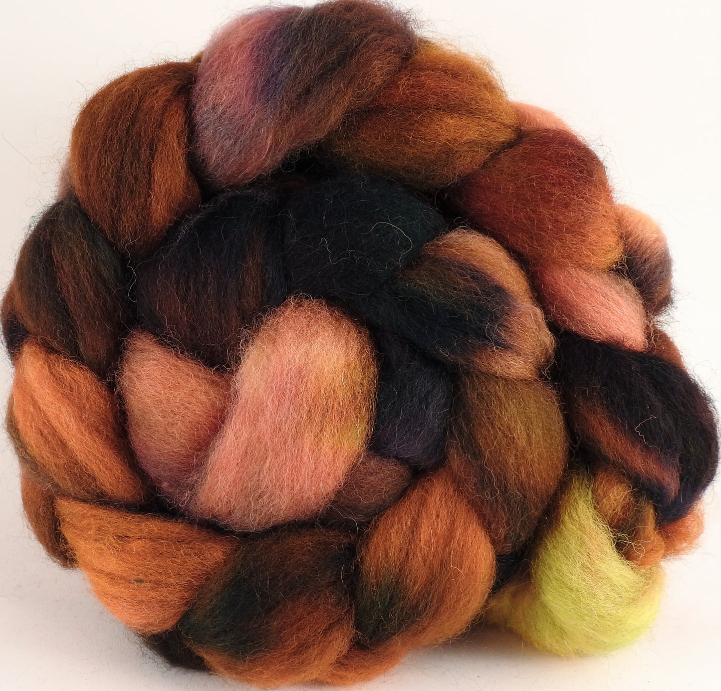Batt in a Braid #43 - Haze (5.4 oz.) - Dorset/Cheviot/Kid Mohair (60/20/20) - Inglenook Fibers
