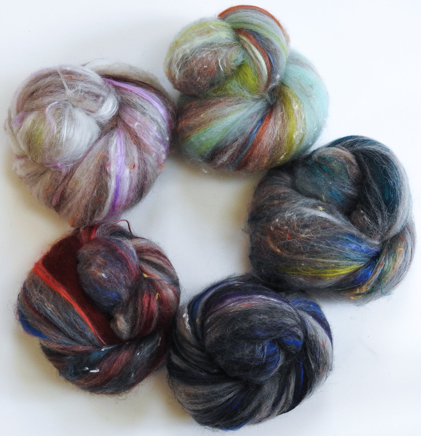 Roadrunner - NON-Sparkle Sticklebatts -Cashmere, Jacob Fleece, merino, polwarth, silk, tweed blend