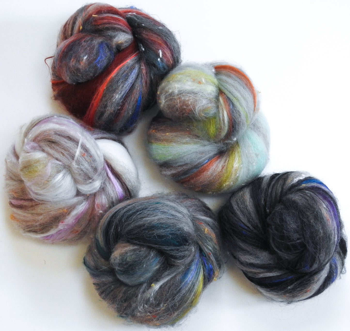Roadrunner - NON-Sparkle Sticklebatts -Cashmere, Jacob Fleece, merino, polwarth, silk, tweed blend