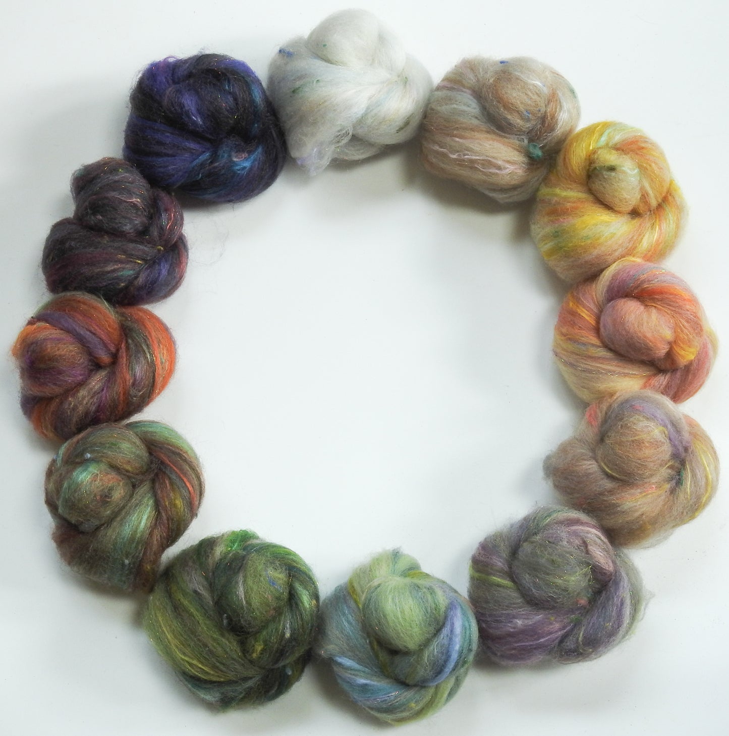 Sparkle Sticklebatts - Currier & Ives - 30% Corriedale X fleece; merino, polwarth, silk, bamboo, silk noil, angelina