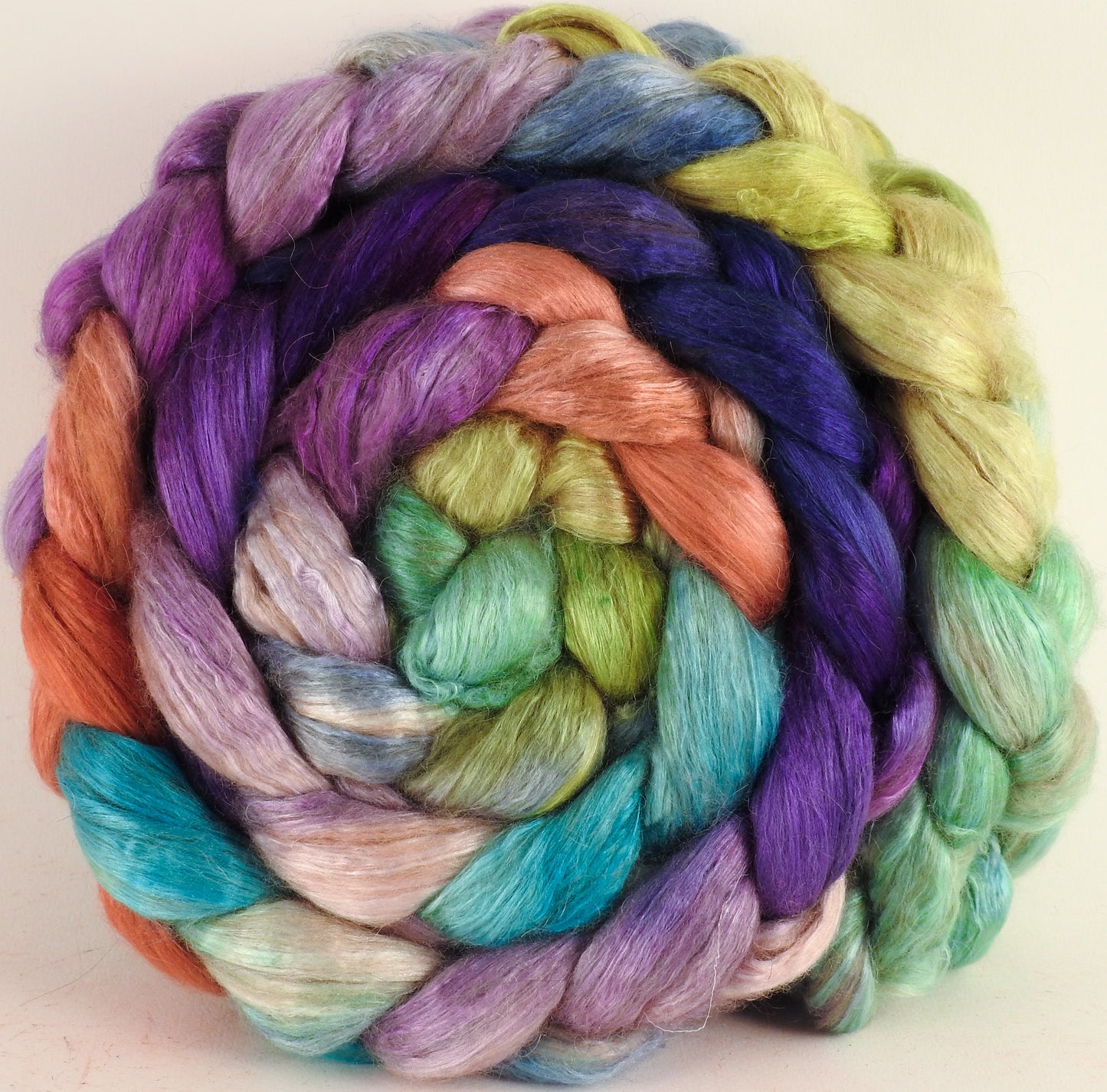 Baby camel/ tussah silk top (50/50) - Sea Blooms - Inglenook Fibers