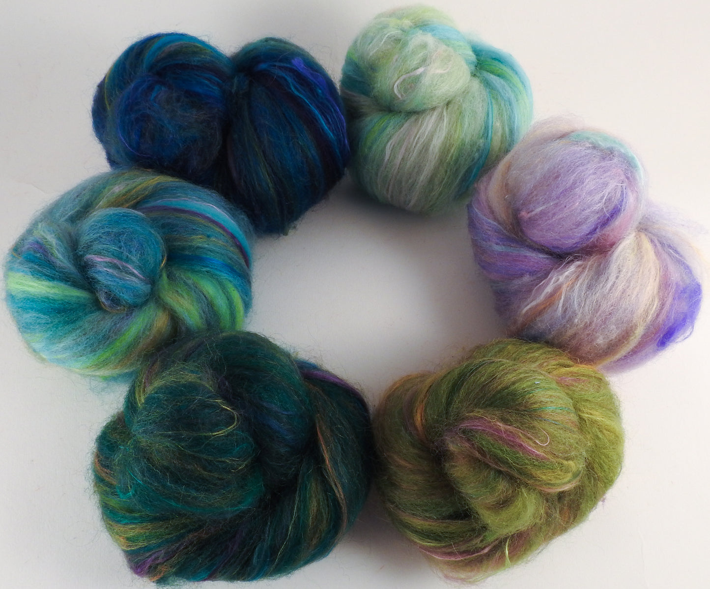 Sock Batts - Lilypad - (4.3 oz.) - Inglenook Fibers