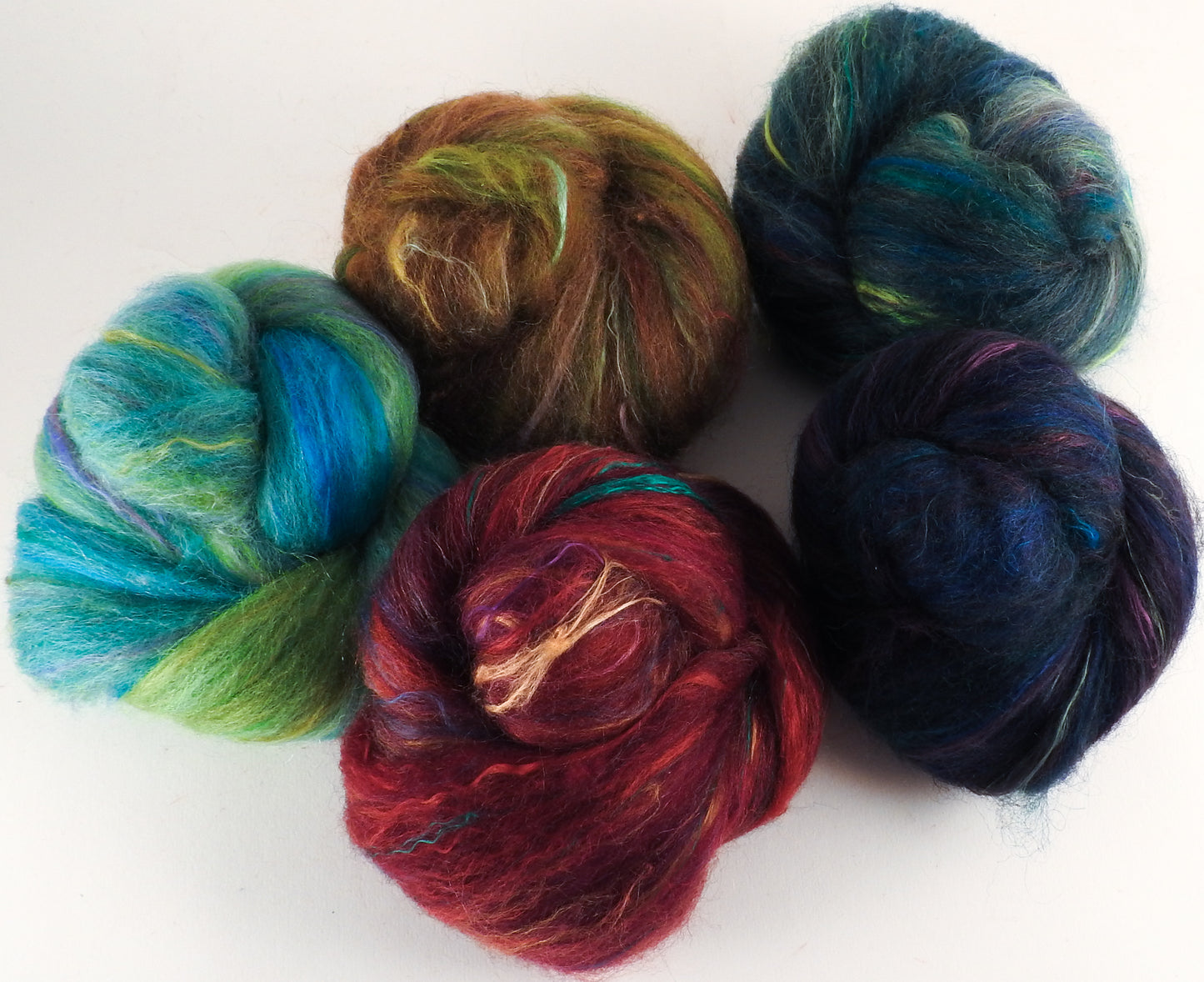 Sock Batts - Folk Art - (3.9 oz.) - Inglenook Fibers