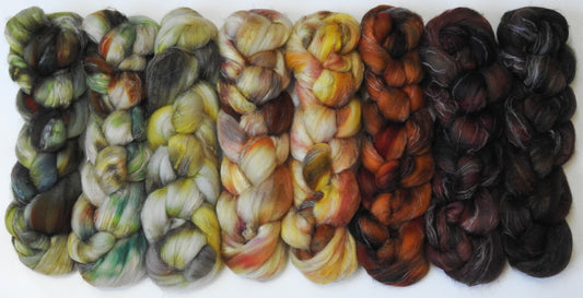 Hibernation -Gradient Braid Set - (11 oz.) Merino/Tussah/Flax (50/25/25)