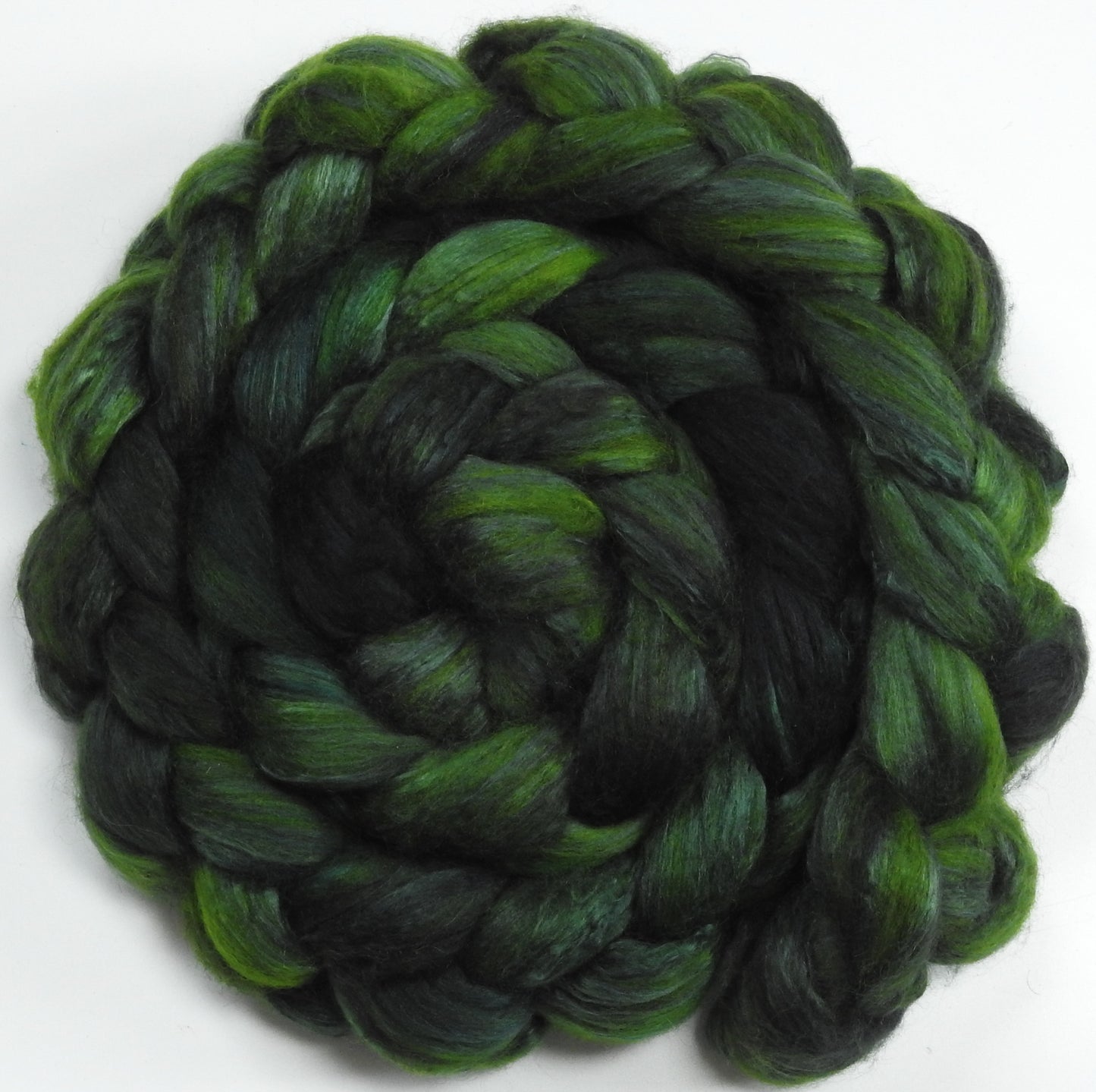 Balsam - Batt in a Braid #54- Bleached YAK/Polwarth / Mulberry Silk (40/40/20)