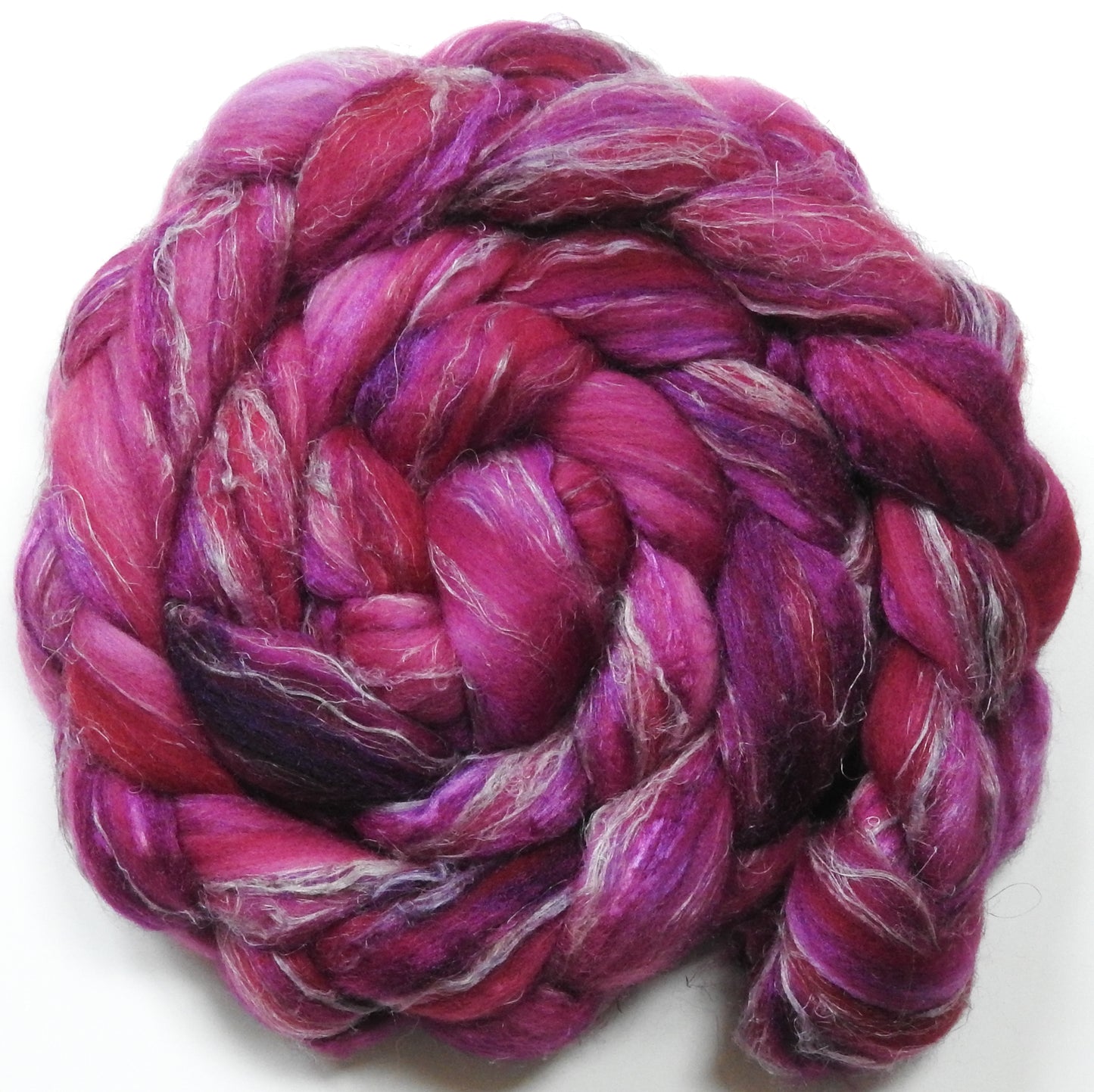 Azalea (5.5 oz)-Glazed Solid - Merino/ Tussah Silk/ Natural Flax (50/25/25)