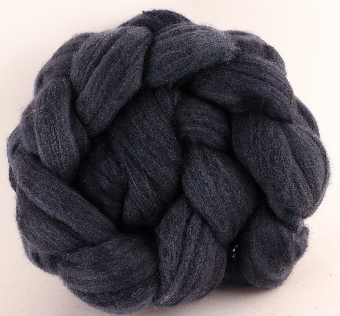 Batt in a Braid #42- Logwood - (5.4 oz) Polwarth/ Tweed Blend / Peduncle&Tussah Silk( 50/25/25) - Inglenook Fibers