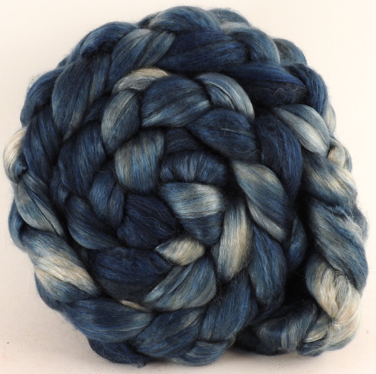 Baby camel/ tussah silk top (50/50) - Indigo - Inglenook Fibers