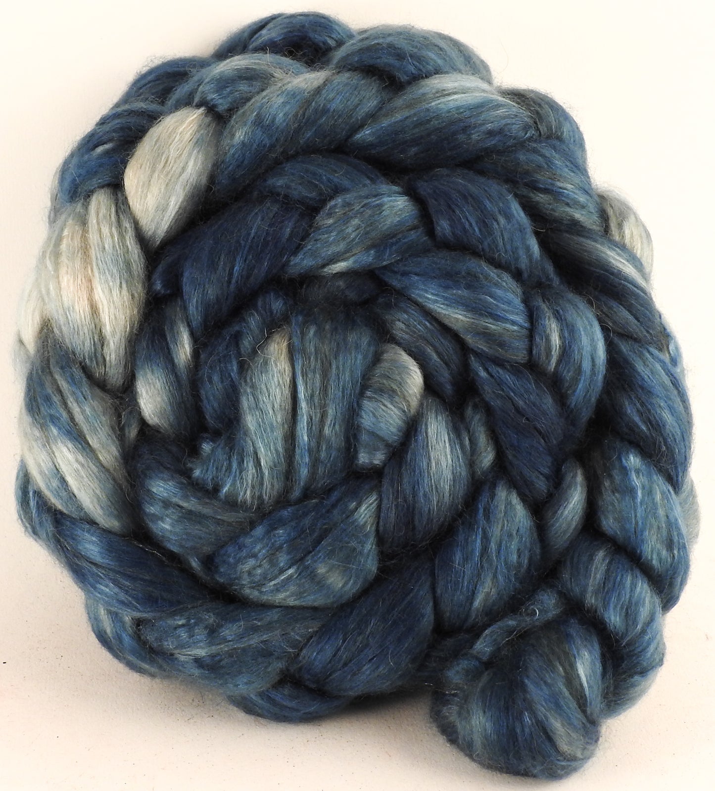 Baby camel/ tussah silk top (50/50) - Indigo - Inglenook Fibers