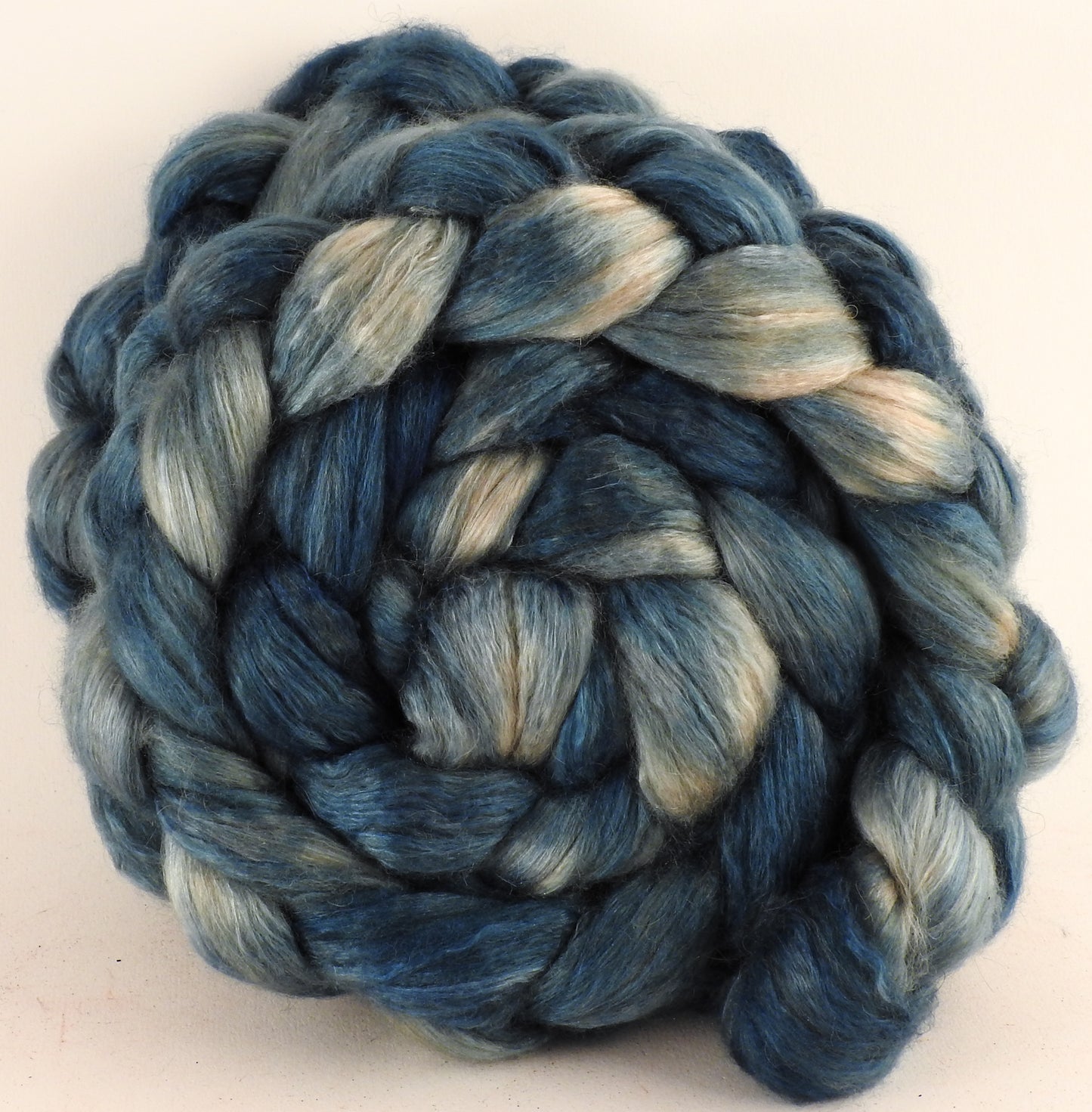 Baby camel/ tussah silk top (50/50) - Indigo - Inglenook Fibers