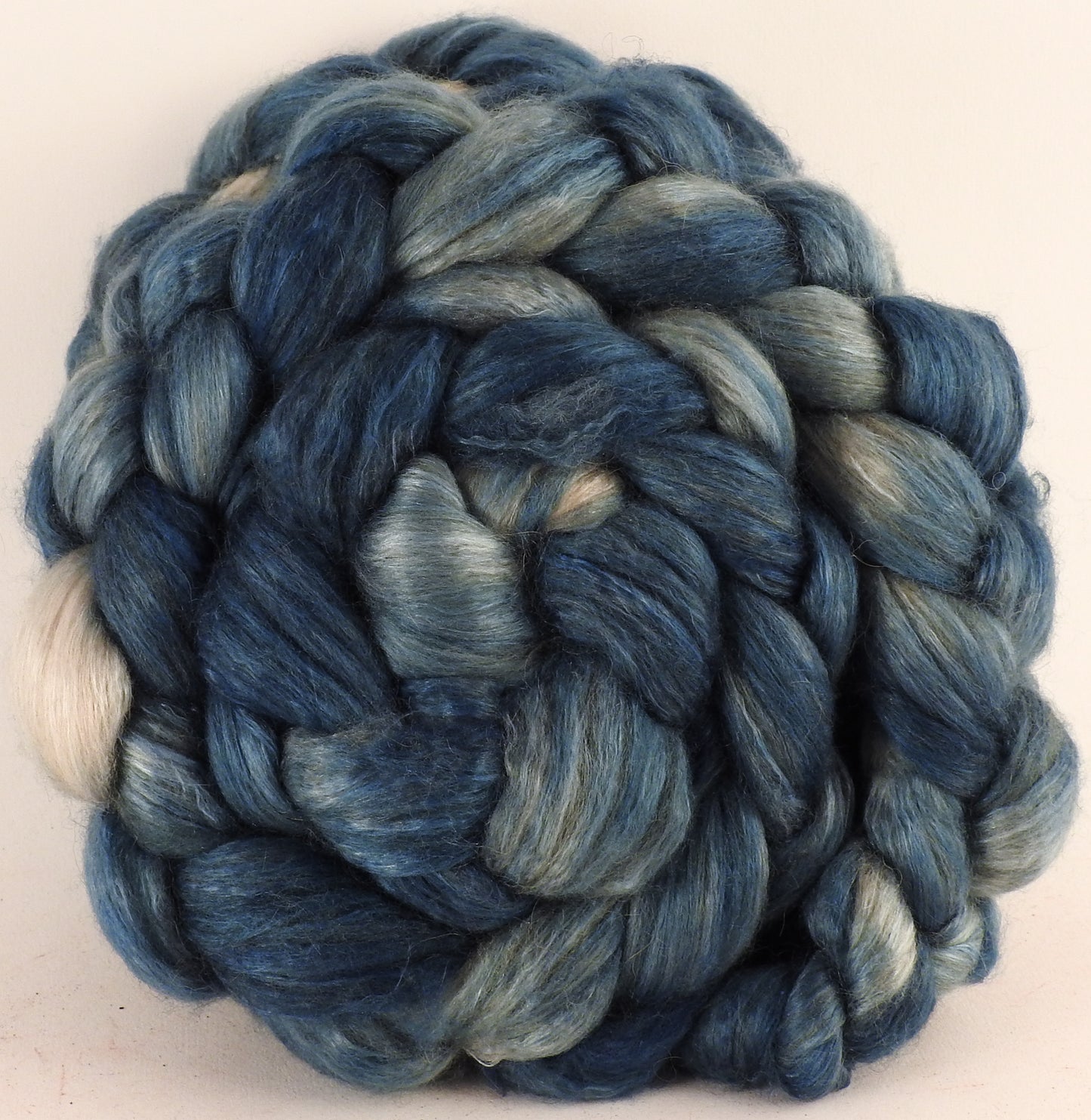 Baby camel/ tussah silk top (50/50) - Indigo - Inglenook Fibers