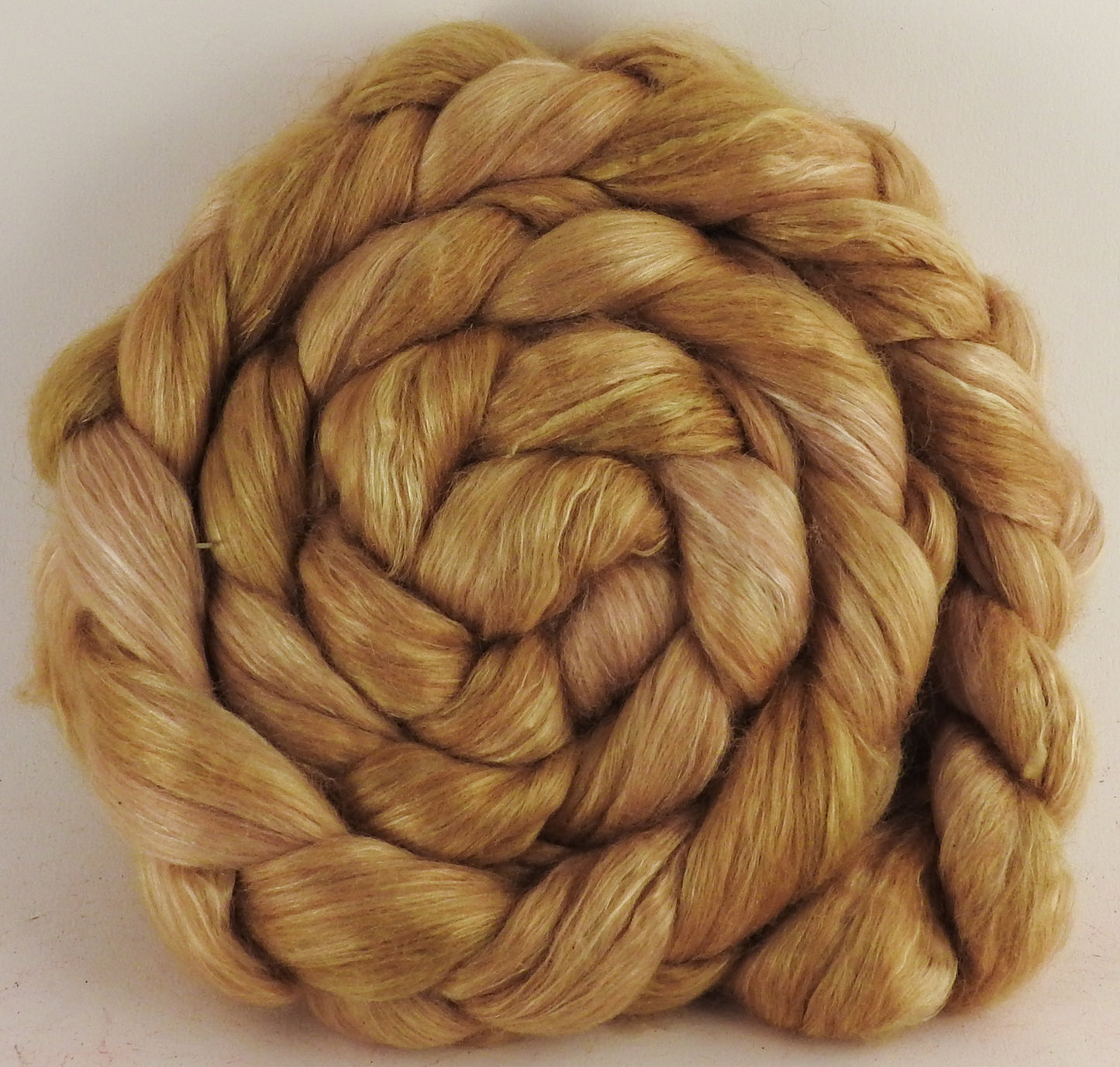 Baby camel/ tussah silk top (50/50) - Osage Orange - 3.3 oz. - Inglenook Fibers