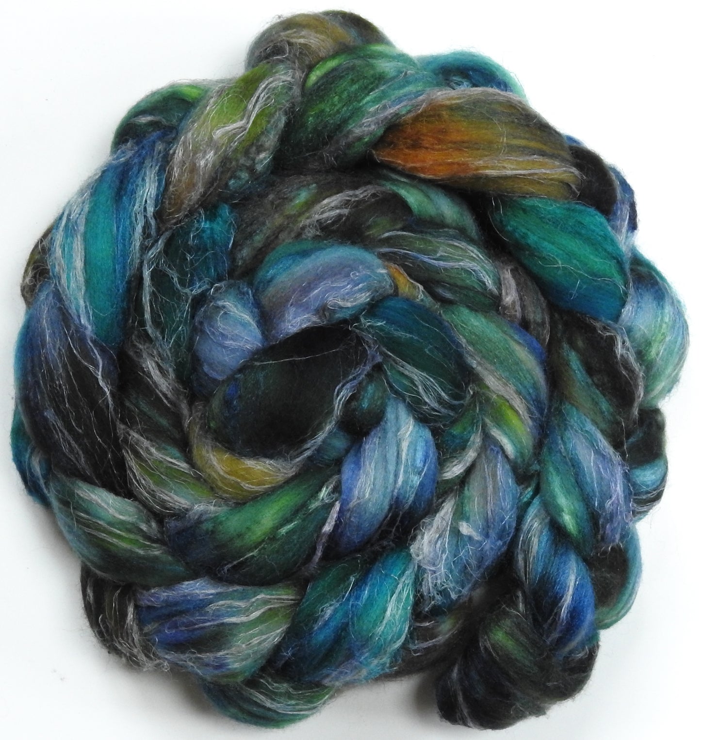 Estuary (5.5 oz)-Glazed Solid - Merino/ Tussah Silk/ Natural Flax (50/25/25)