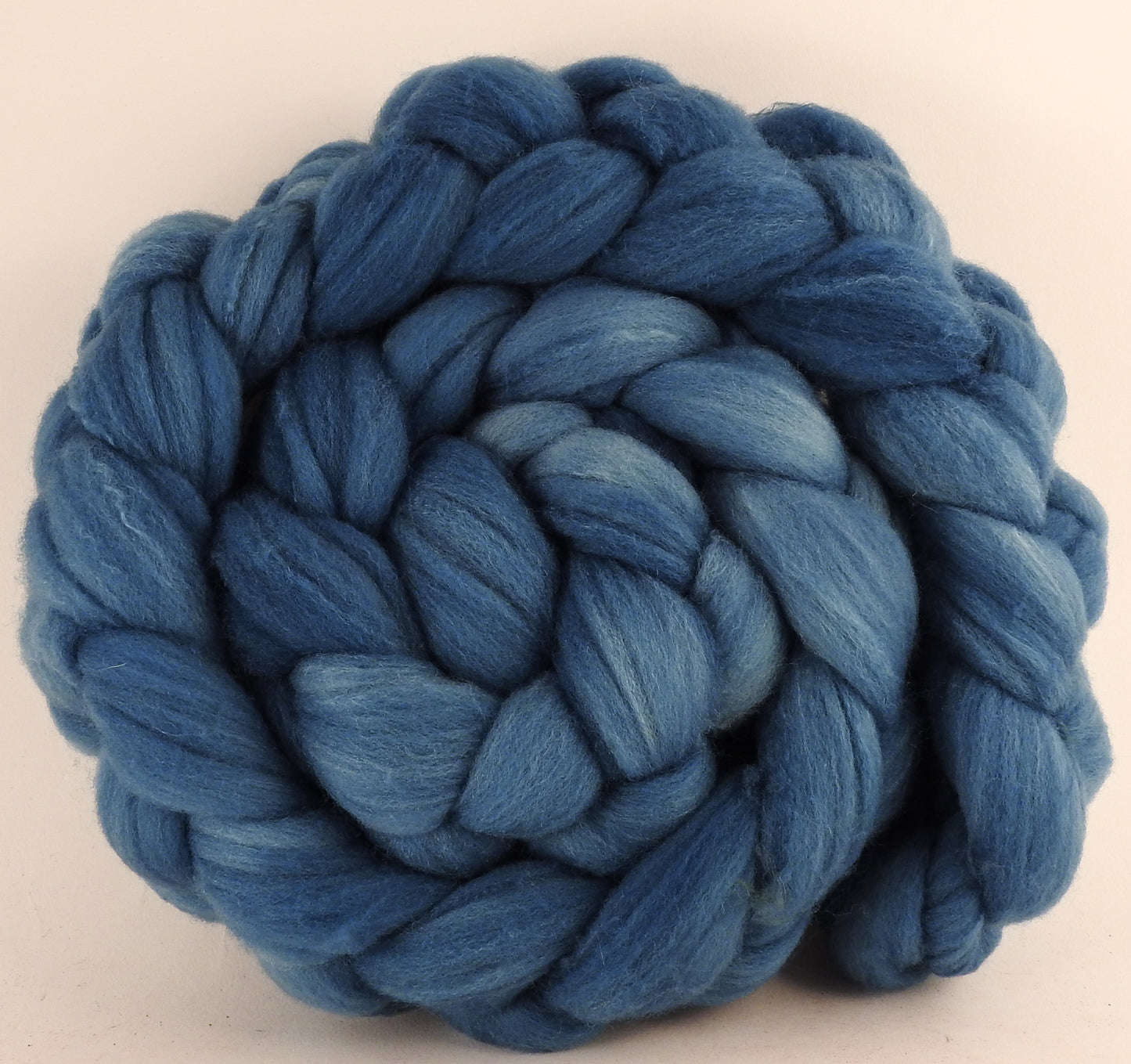 Hand dyed top for spinning - Indigo - Targhee/silk/ bamboo ( 80/10/10) - Inglenook Fibers