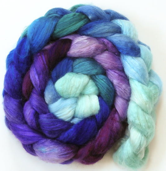 Dawn Treader - Batt in a Braid #54- Bleached YAK/Polwarth / Mulberry Silk (40/40/20)