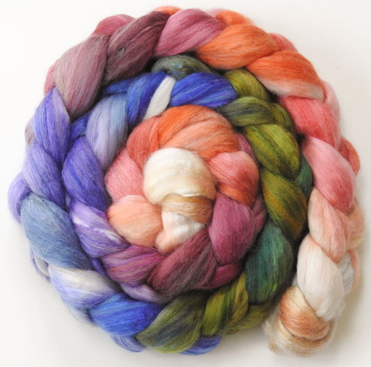 Cair Paravel (5.5 oz) - Batt in a Braid #5 - Merino/ Camel/ silk/ faux cashmere/ firestar (25/25/25/12/12)