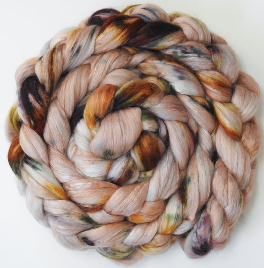 Biscotti (5.4 oz) - Batt in a Braid #5 - Merino/ Camel/ silk/ faux cashmere/ firestar (25/25/25/12/12)