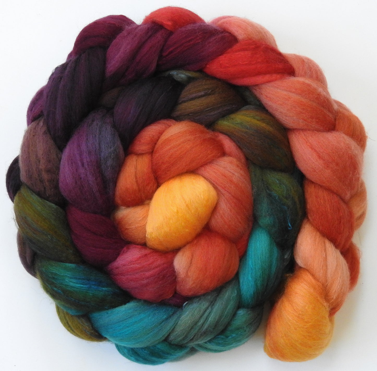 Smaug -( 5.6 oz) Organic Polwarth / Mulberry silk (80/20)