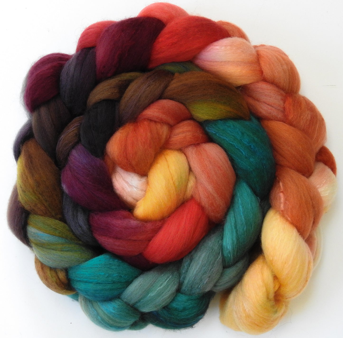 Smaug -( 5.6 oz) Organic Polwarth / Mulberry silk (80/20)