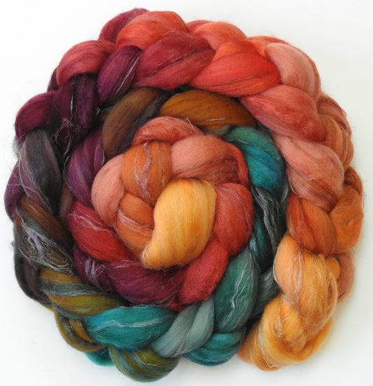 Smaug (5.5 oz)- Merino/ Tussah Silk/ Natural Flax (50/25/25)