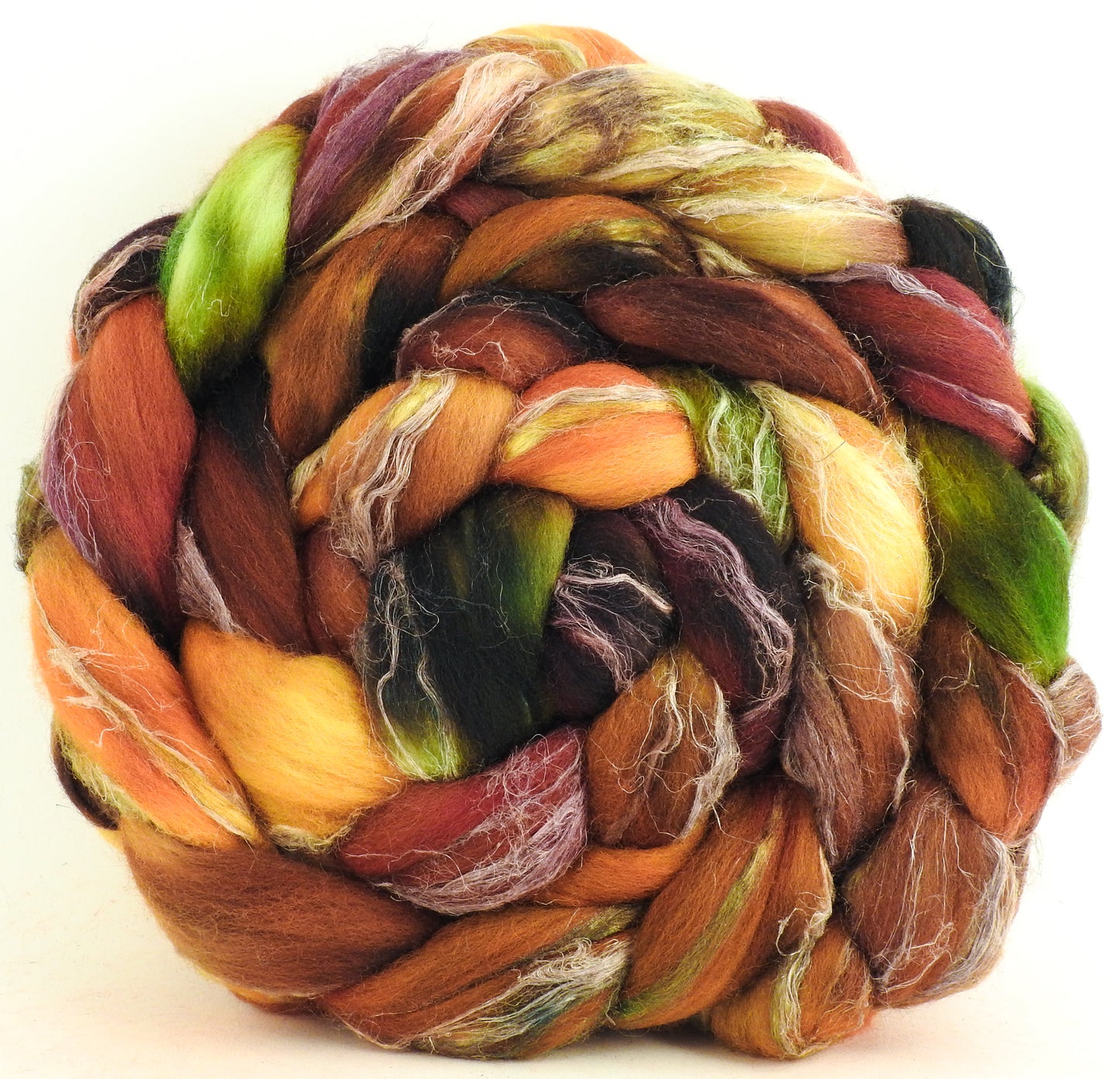 Leaf Pile (5.7 oz) - Merino/ Tussah Silk/ Natural Flax (50/25/25)