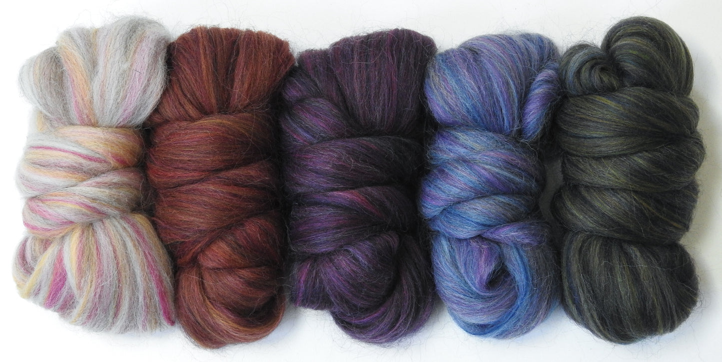 Candytuft - Custom Blended Top- Shetland/ BFL/ Bio-Nylon ) (50/25/25)