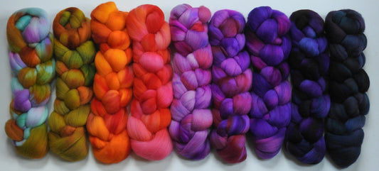 Afterglow -(12.9 oz)  Gradient Braid Set - Organic Polwarth