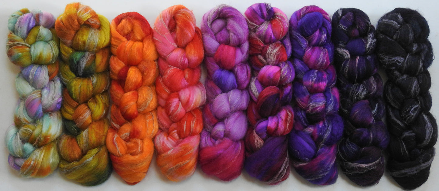 Afterglow -Gradient Braid Set - (12.6 oz.) Merino/Tussah/Flax (50/25/25)