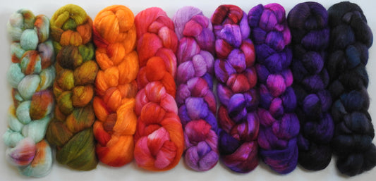 Afterglow - Gradient Braid Set - (13 oz.) Blue-faced Leicester/ Tussah Silk (75/25)