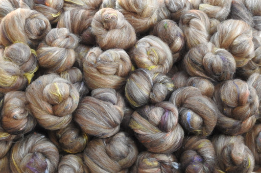 Non-sparkle Sticklebatts - Quokka (4 oz)- 30% Cormo /Merino x fleece; Manx Loaghtan, Merino, Alpaca, Silk, Bamboo, Silk Noil