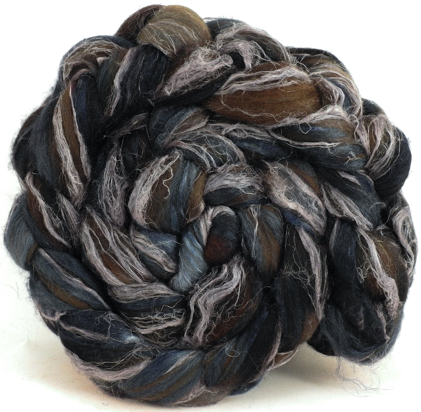French Roast - Merino/ Tussah Silk/ Natural Flax (50/25/25)