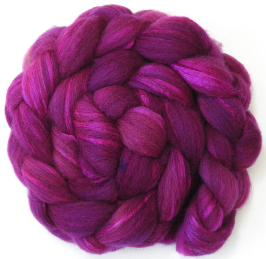 Dragonfruit (5.5 oz) - Grey Shetland/ Tussah Silk (70/30)