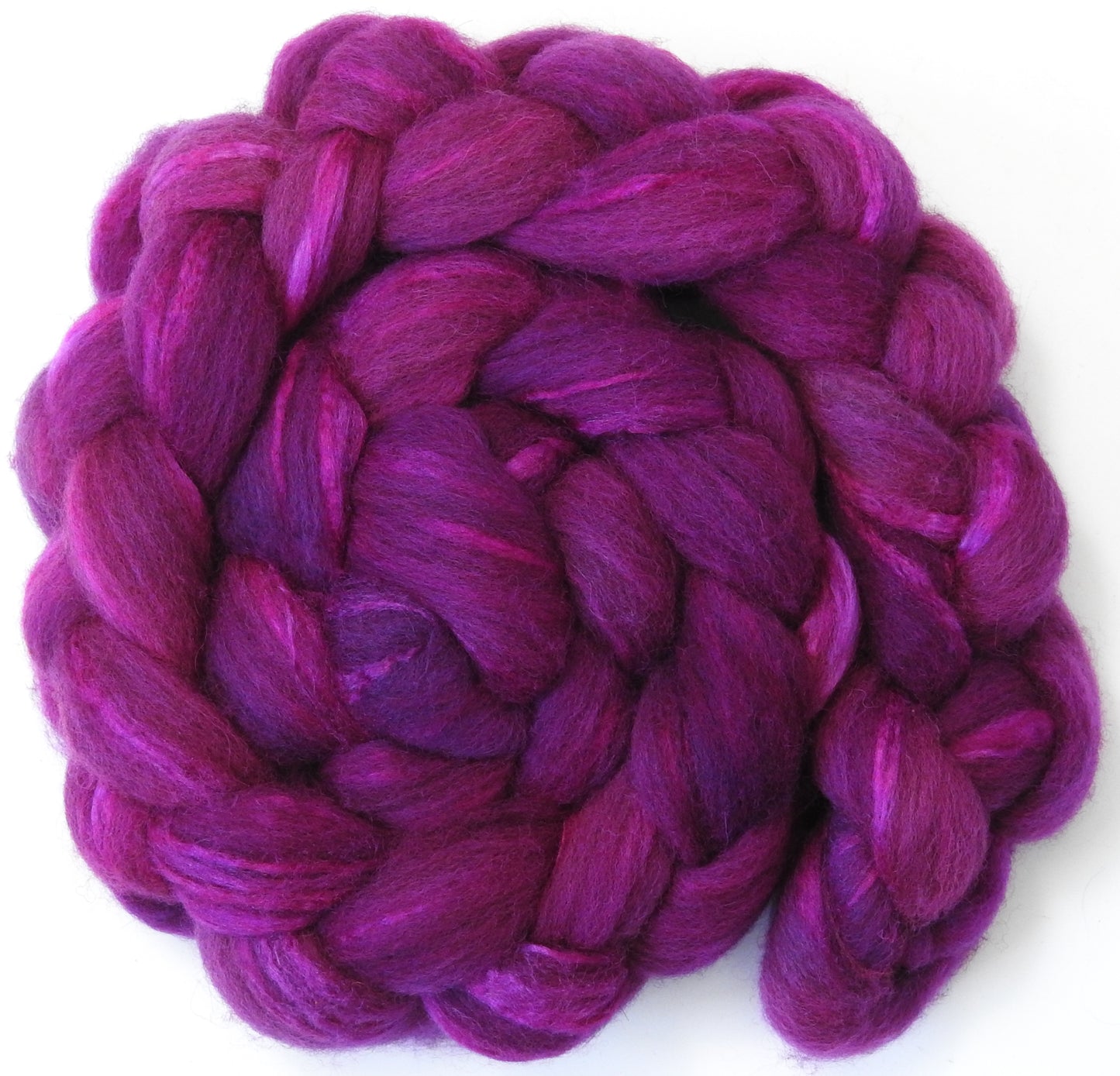 Dragonfruit (5.5 oz) - Grey Shetland/ Tussah Silk (70/30)