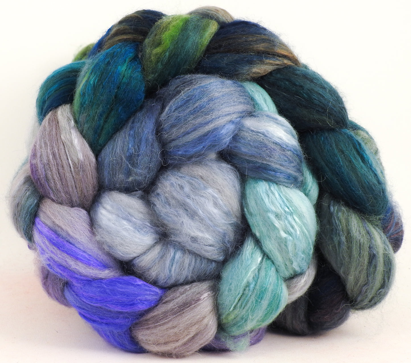 Tempest - Batt in a Braid #5- Merino/ Camel/ silk/ faux cashmere/ firestar (25/25/25/12/12)