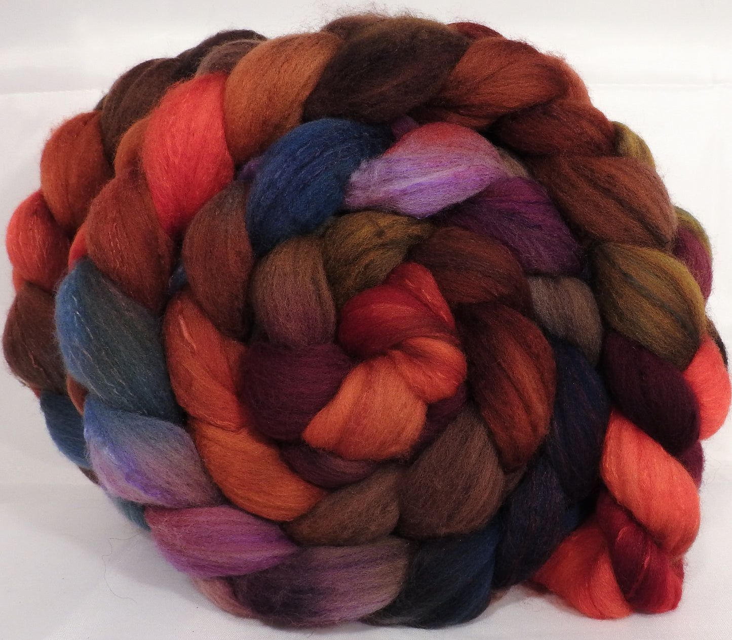 Organic Polwarth/ Tussah silk (80/20) Roving (Top) -Gnomes - 5.2 oz. - Inglenook Fibers