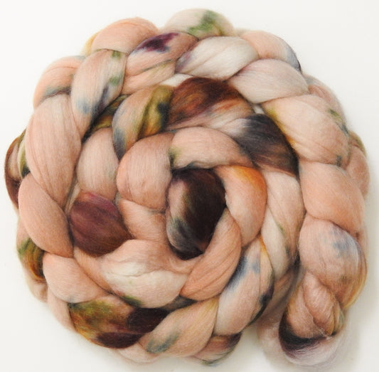 Biscotti (5.5 oz) Batt in a Braid #56- Superfine Merino/Tussah Silk/ Cashmere (60/25/15)