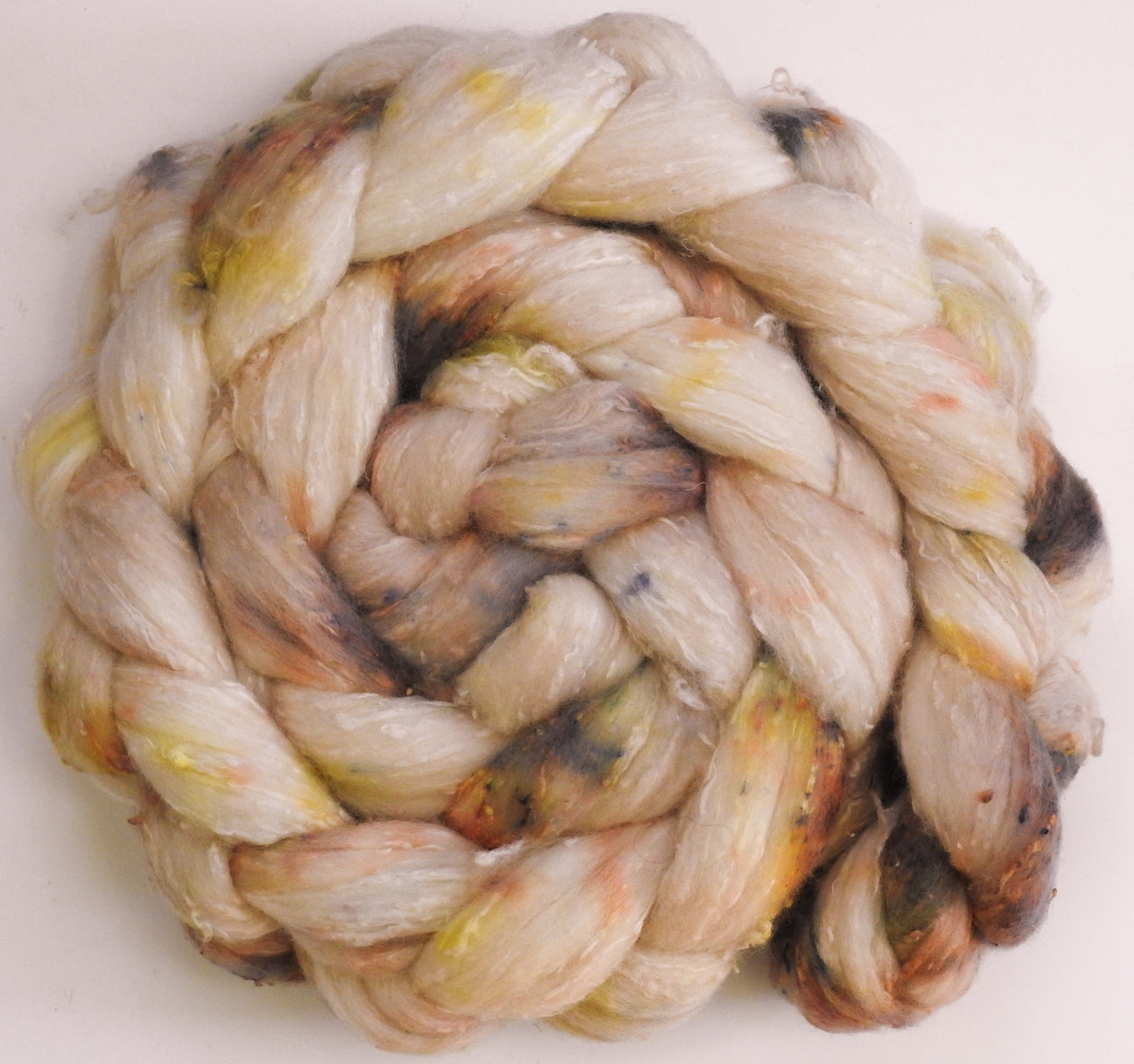 Meringue (5.6 oz)- 25 micron Merino/ Silk Slubs (70/30)