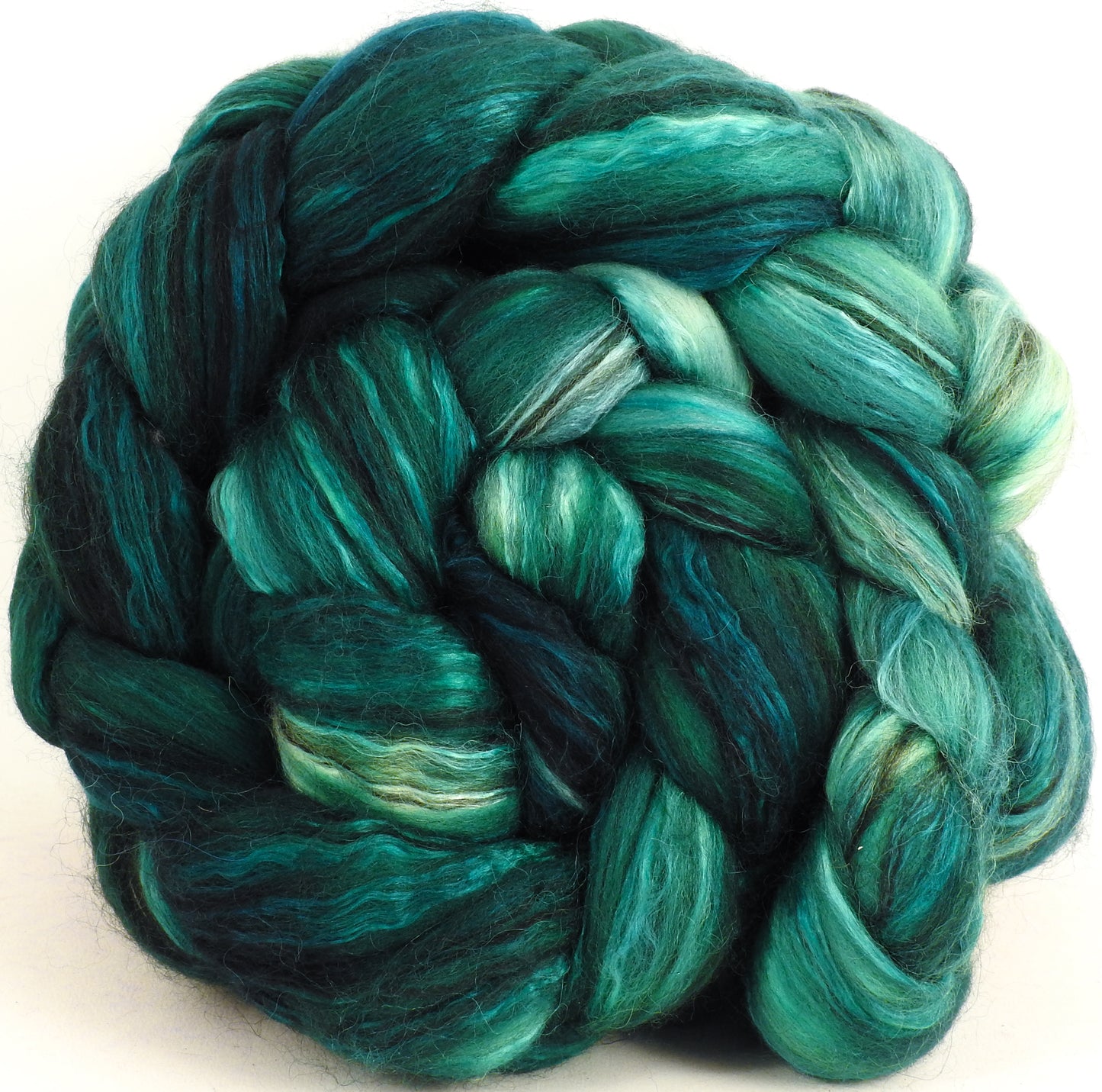 Malachite -(5.8 oz.) Superfine Merino/ Mulberry Silk / Black Baby Alpaca (50/25/25)