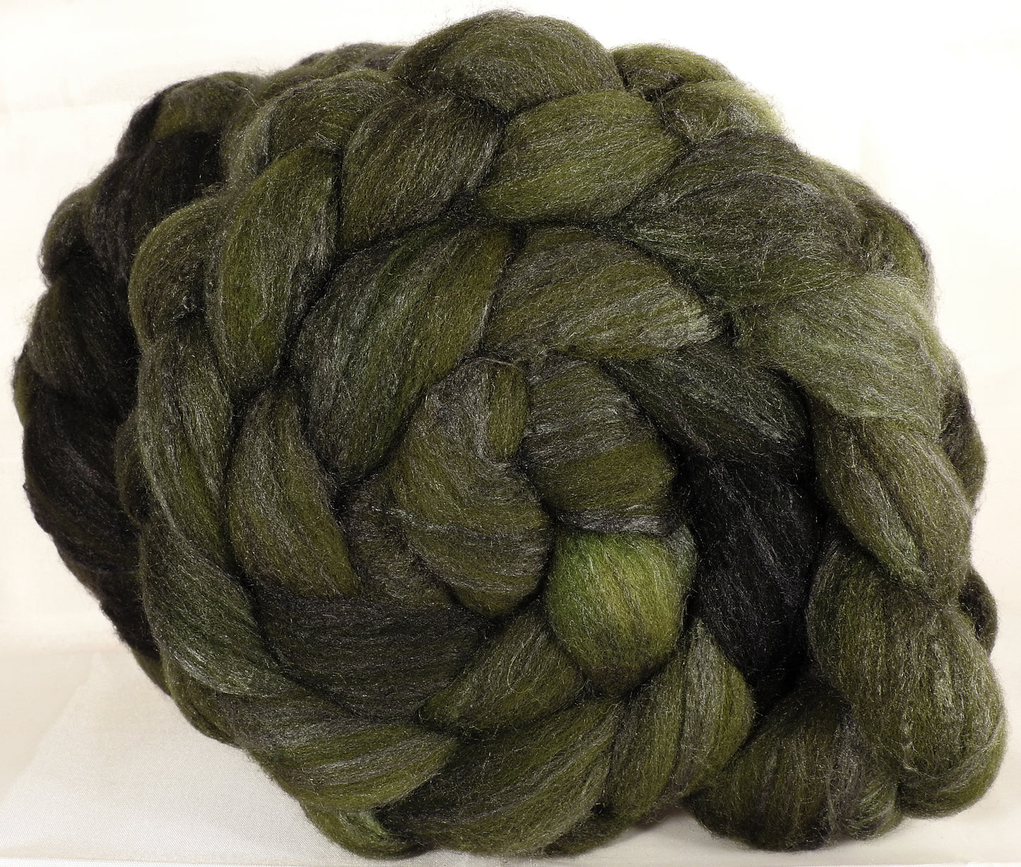 British Southdown/ tussah top (65/ 35) -Camoflage-5.5 oz. - Inglenook Fibers