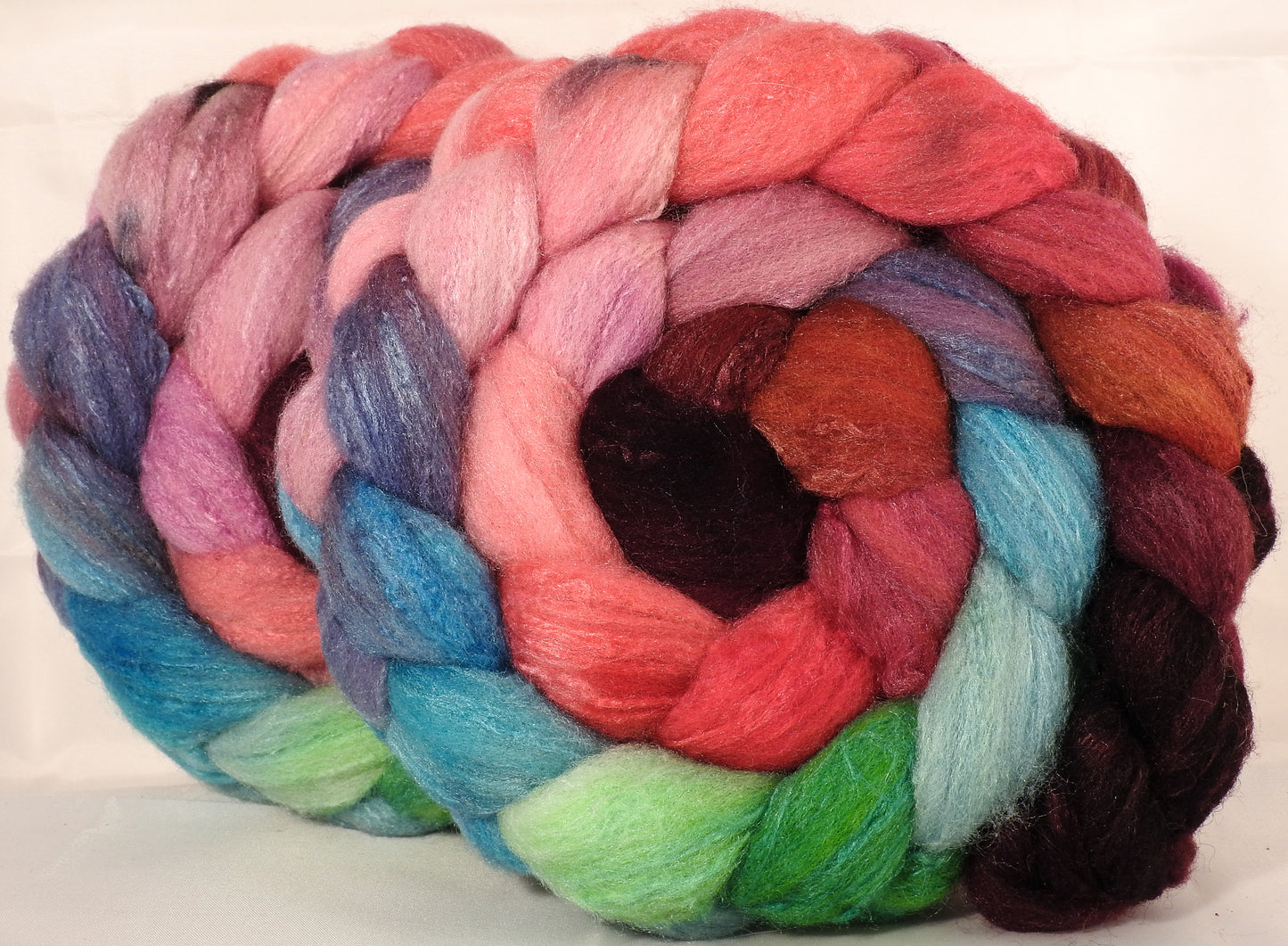 British Southdown/ tussah top (65/ 35) - Outback in Bloom - 5.2 oz. - Inglenook Fibers