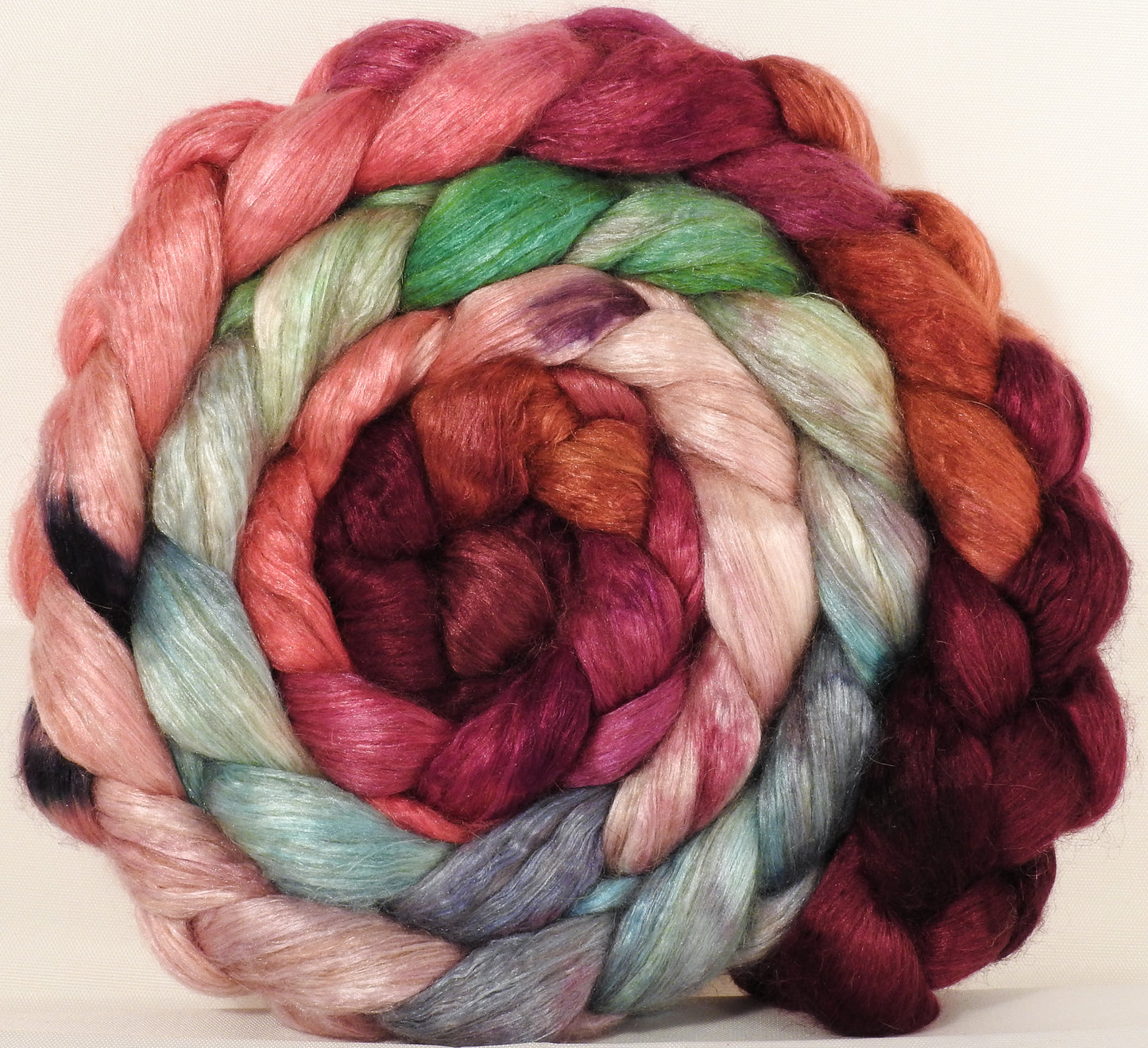 Baby camel/ tussah silk top - Outback in Bloom - baby camel /silk ( 50/50) - 4.1 oz - Inglenook Fibers