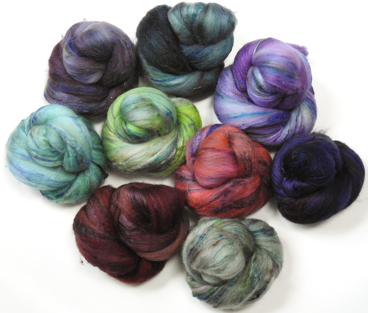 Butterfly Bush - Set - Superfine Merino/ Tussah Silk / Sari Silk (60/25/15)